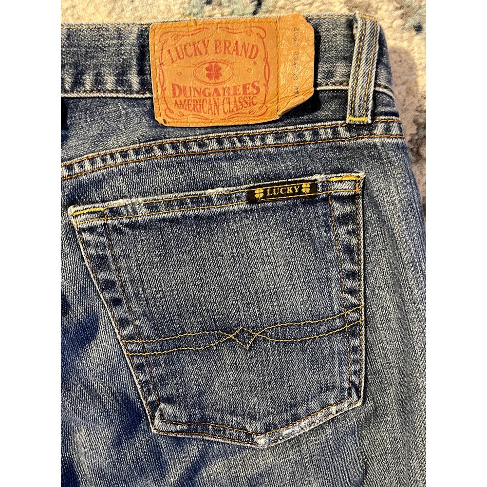 Lucky Brand Woman's Jeans Dungarees Blue Size 8/29 Dream Cuffed Crop - Picture 4 of 7